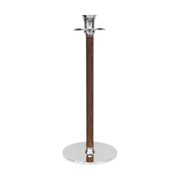 Alto Basso candle holder 35 cm - Nickel-plated brass - Hilke Collection