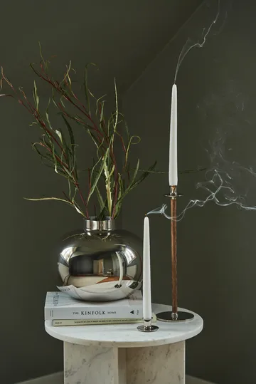 Alto Basso candle sticks - Nickel-plated brass - Hilke Collection