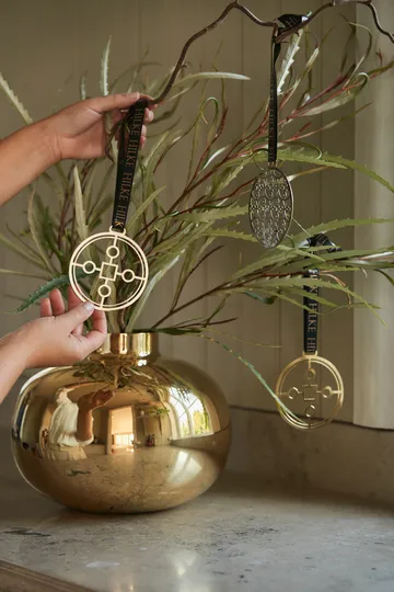 Anima Gemella 1 tree ornament - Brass - Hilke Collection