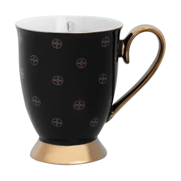 Anima Gemella Nero mug 28 cl - Black - Hilke Collection
