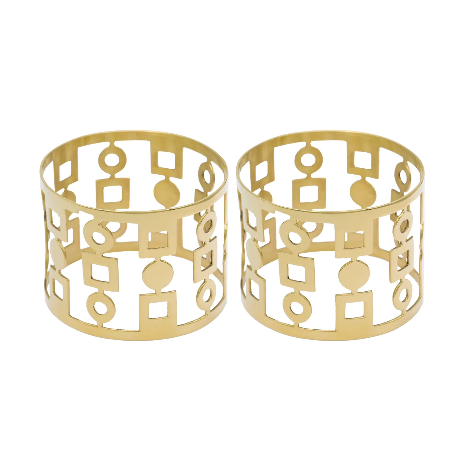 Anima napkin ring 2-pack, Brass Hilke Collection