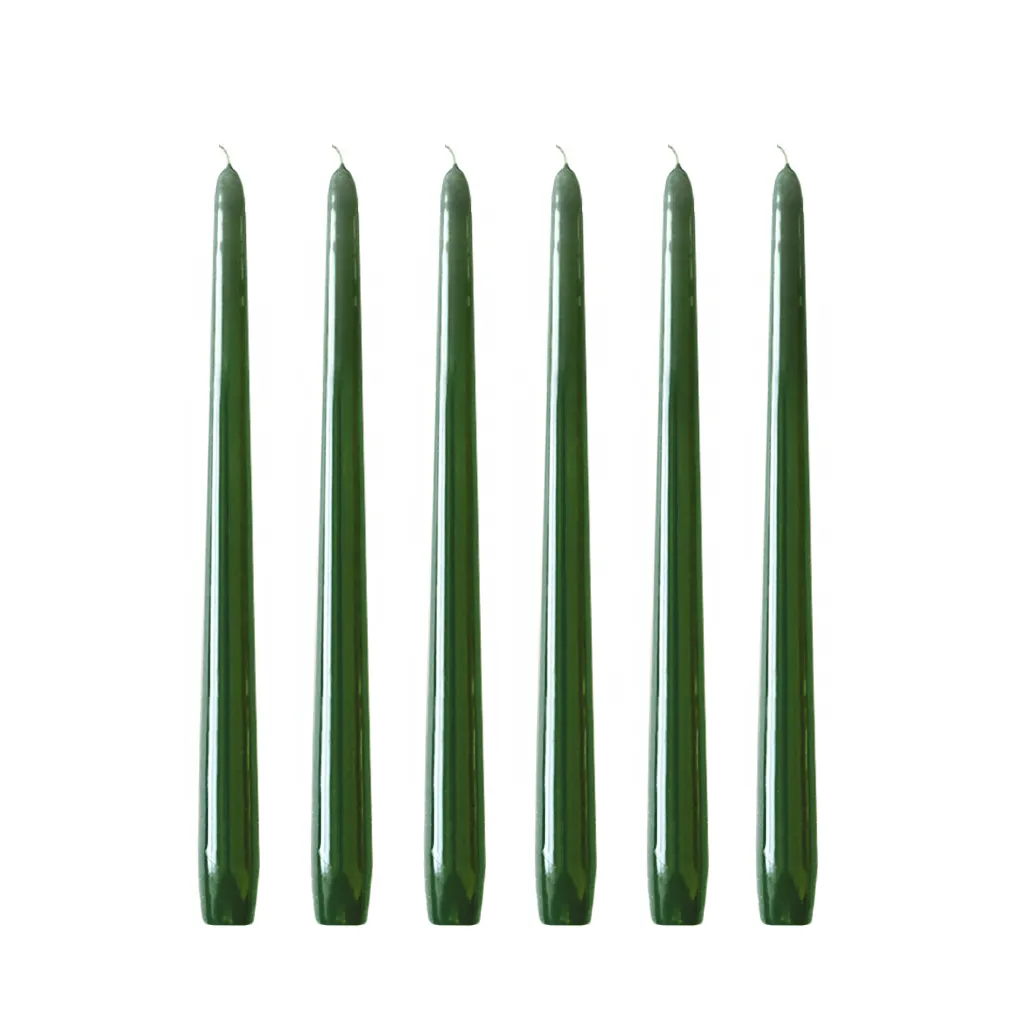 Herrgårdsljus candles 30 cm 6-pack , Dark green Hilke Collection