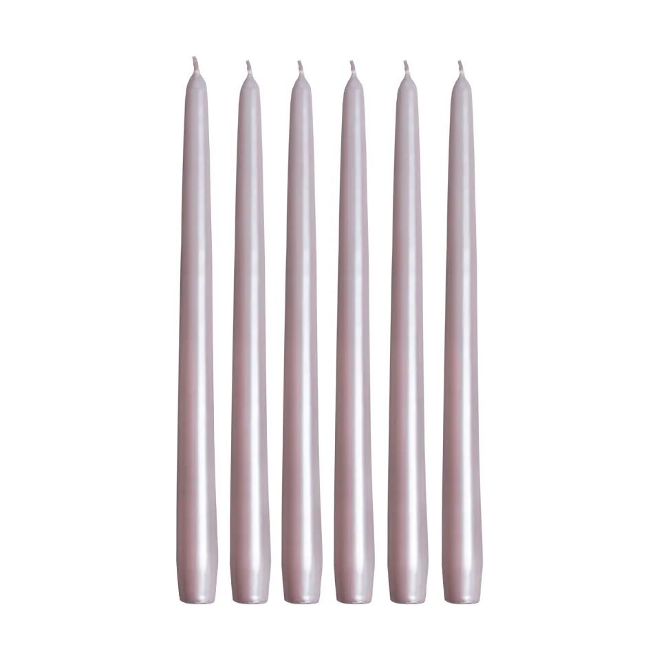 Herrgårdsljus candles 30 cm 6-pack , Dusty pink pearl Hilke Collection