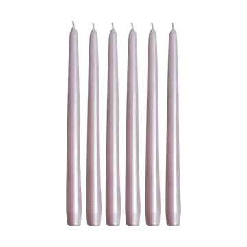 Herrgårdsljus candles 30 cm 6-pack  - Dusty pink pearl - Hilke Collection