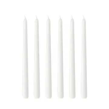 Herrgårdsljus candles 30 cm 6-pack  - Pearl white glossy - Hilke Collection