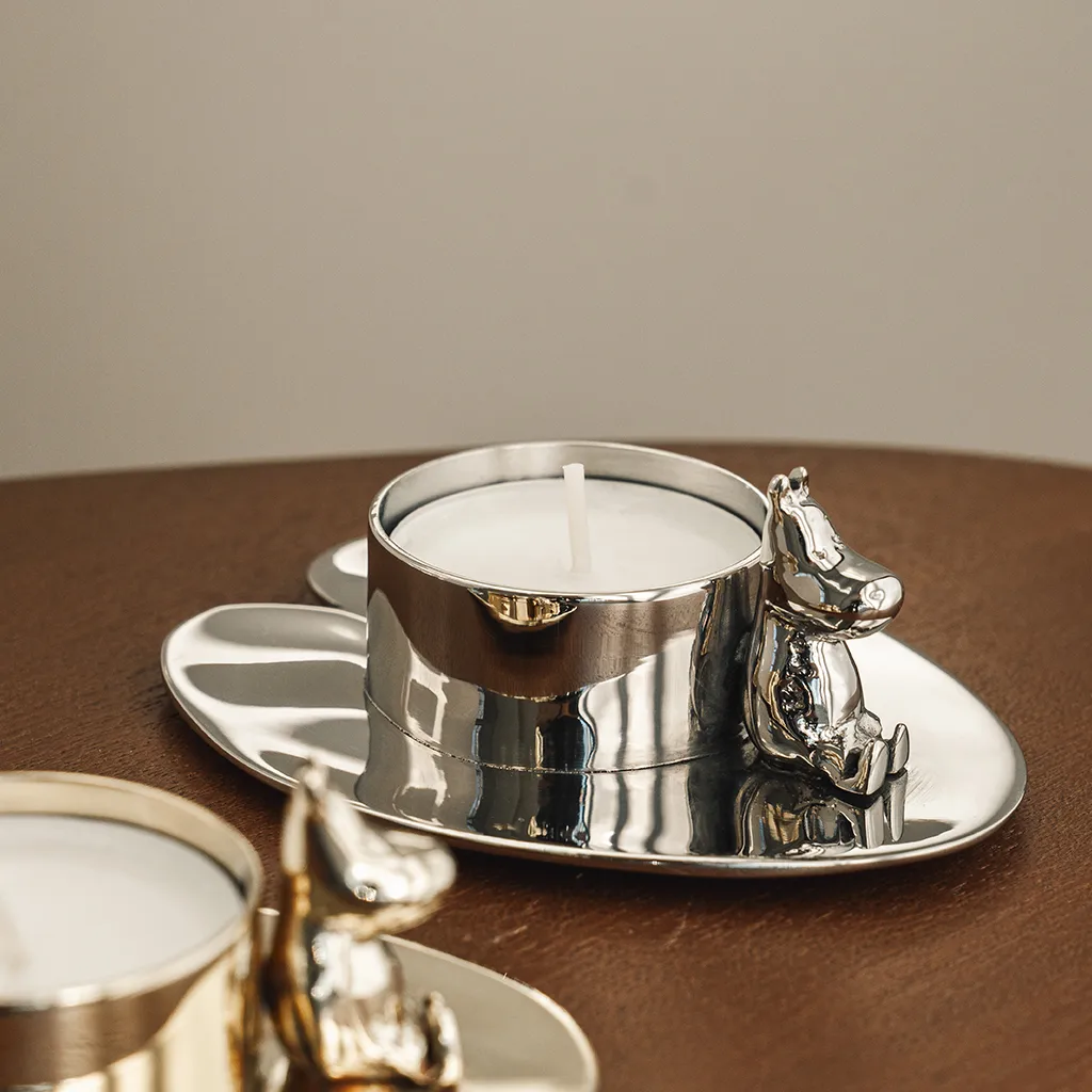 Hilke X Mumin No.3 candlestick, Nickel-plated brass Hilke Collection