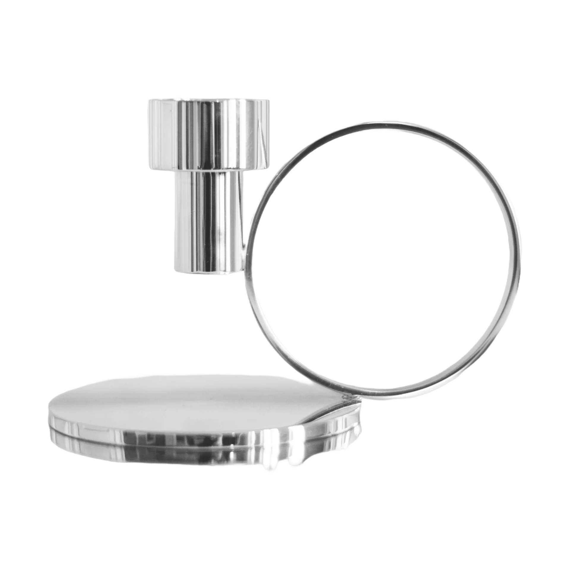 Insieme candle sticks, Nickel-plated brass Hilke Collection