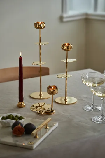 Ninfea Alta candlestick 30 cm - Brass - Hilke Collection