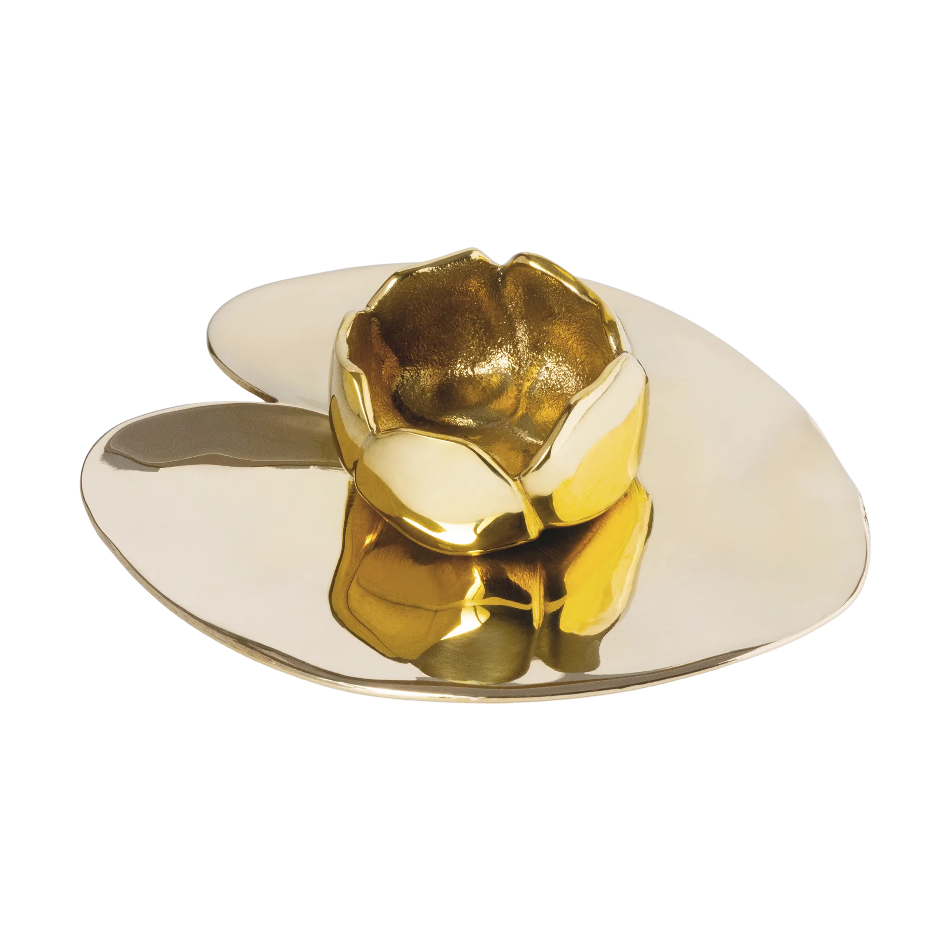 Ninfea piccola candle holder, Nickel-plated brass Hilke Collection