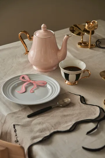 Strisce Nero cup with saucer - 22 cl - Hilke Collection