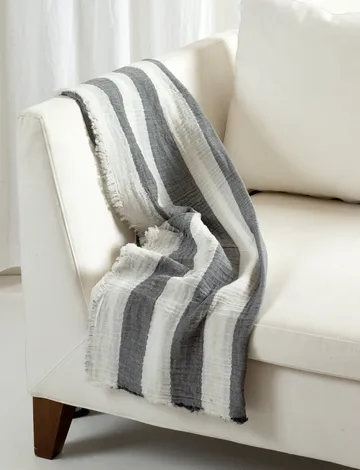 Antibes blanket 130x170 cm - Silence - Himla