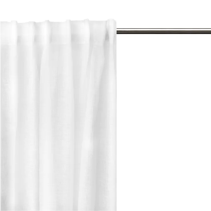 Dalsland curtain with heading tape and channel - optical white - Himla