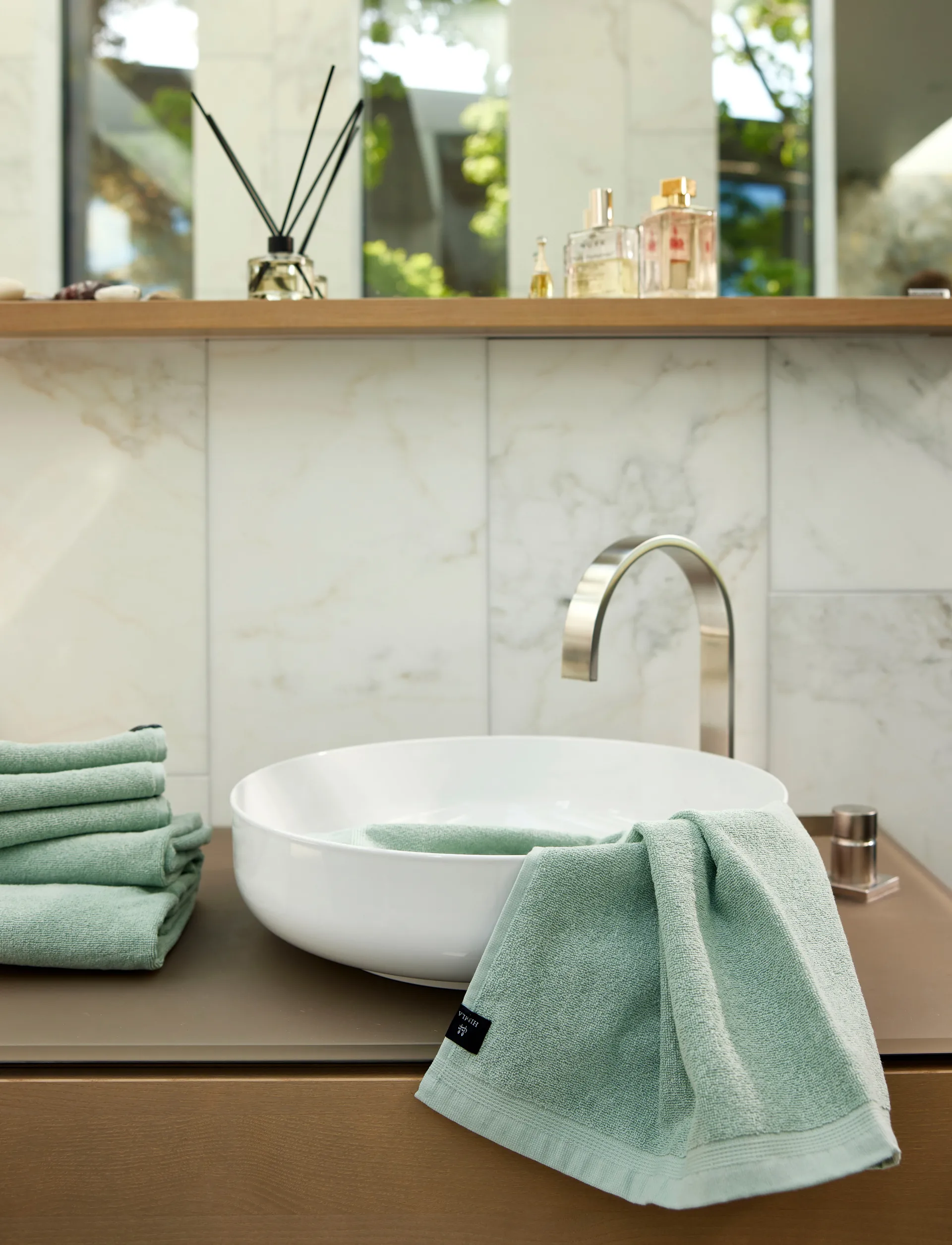 Lina towel, Aqua, 100x150 cm Himla
