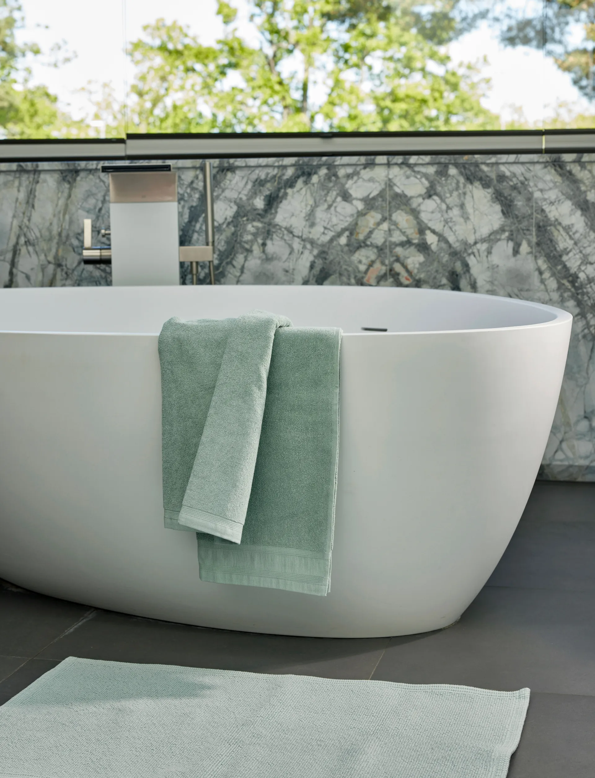 Lina towel, Aqua, 100x150 cm Himla