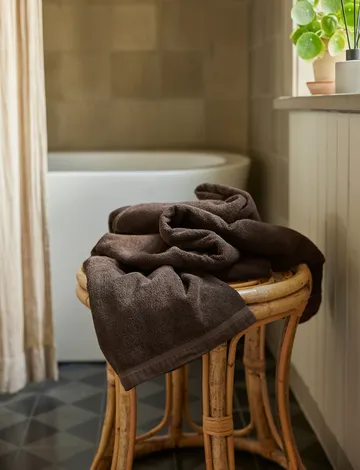 Lina towel chocolat - 30x50 cm - Himla