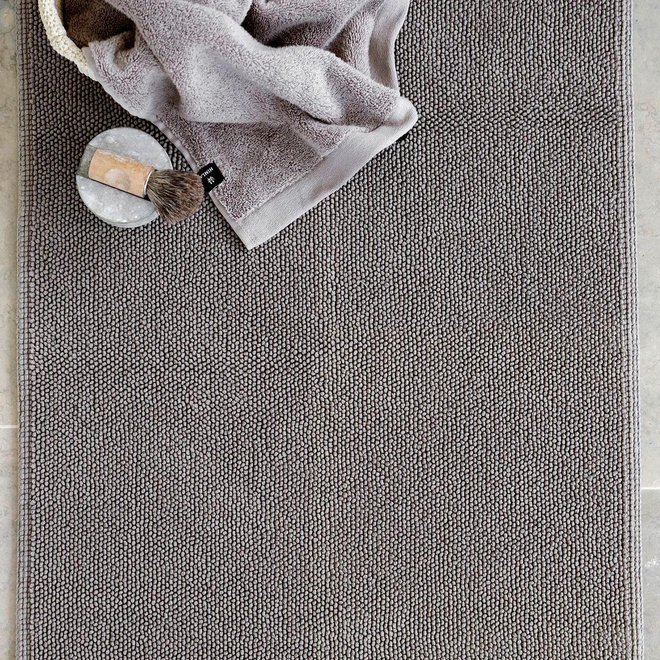 Max bathroom rug 60x90 cm, Lead (grey) Himla