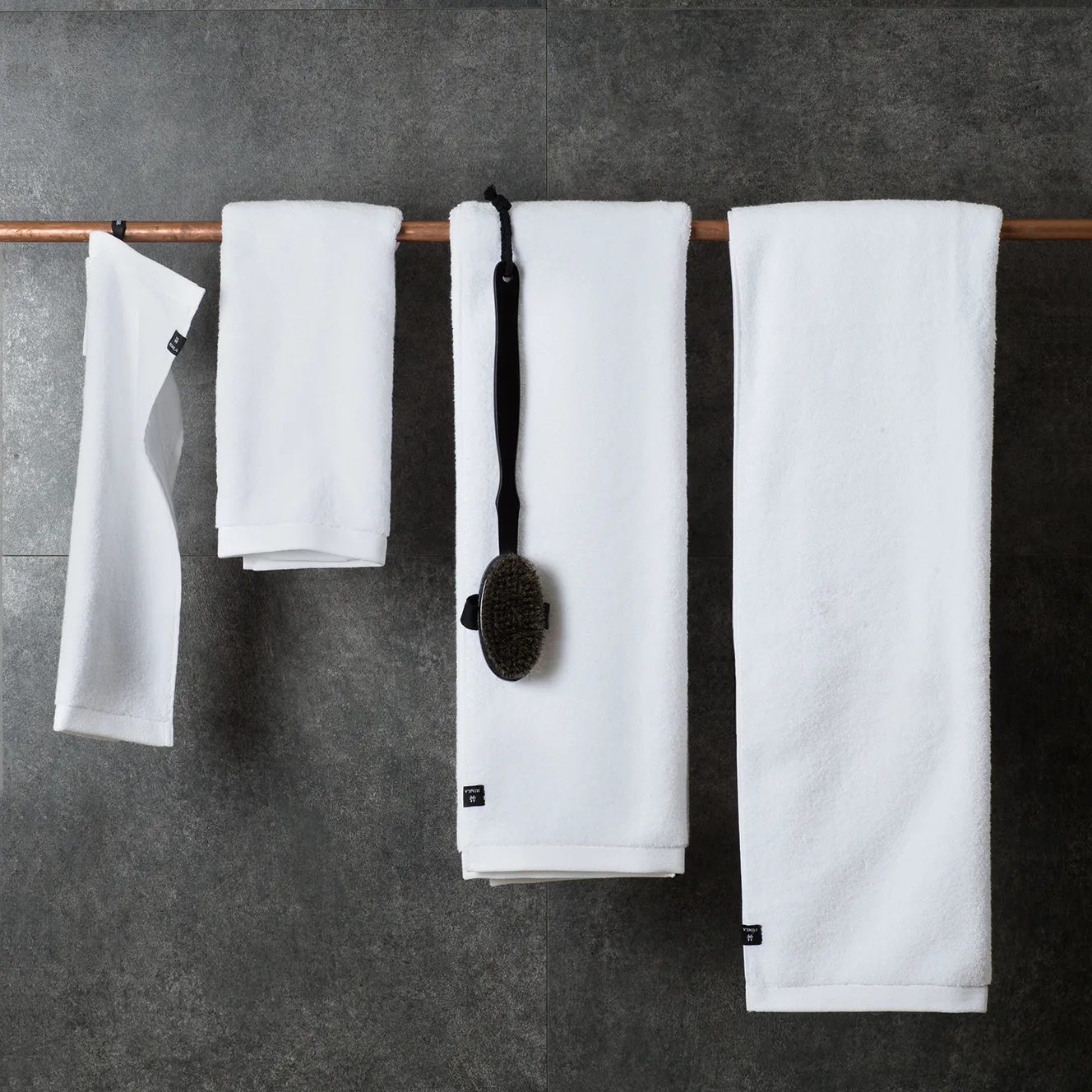 Maxime ecological towel white, 50x70 cm Himla
