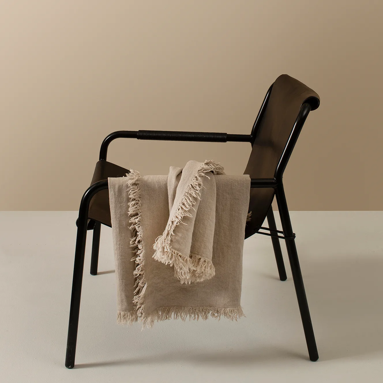 Merlin throw linen 130x170 cm, natureal (beige) Himla