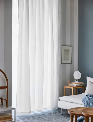 Sunrise curtain with pleat band 280x290 cm - White - Himla