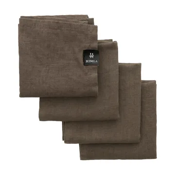Sunshine napkin 4-pack - Coffee - Himla