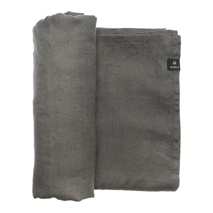Sunshine tablecloth 140x250 cm - Charcoal (dark grey) - Himla