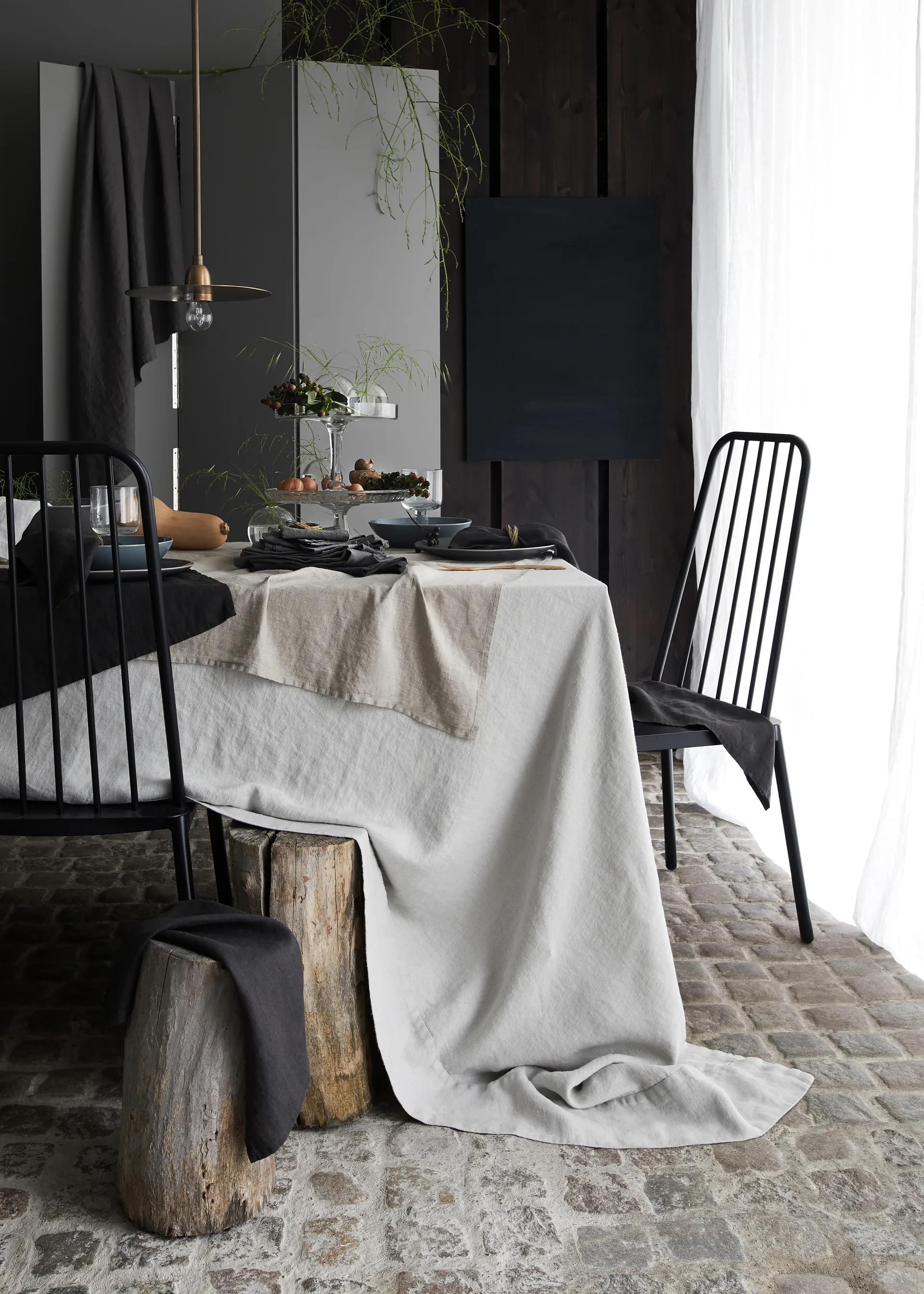 Sunshine tablecloth natural, 140x330 cm Himla