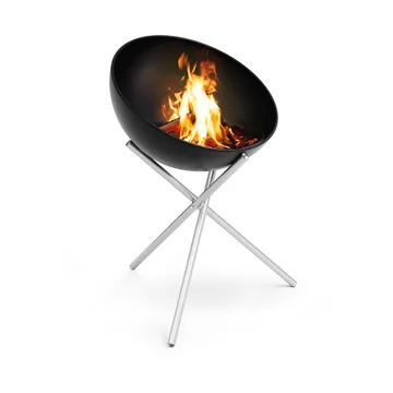 BOWL 70 fire pit - Black-silver, tripod stand - Höfats