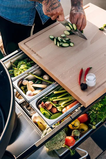 FIRE KITCHEN storage boxes - Stainless steel, 5 pieces - Höfats