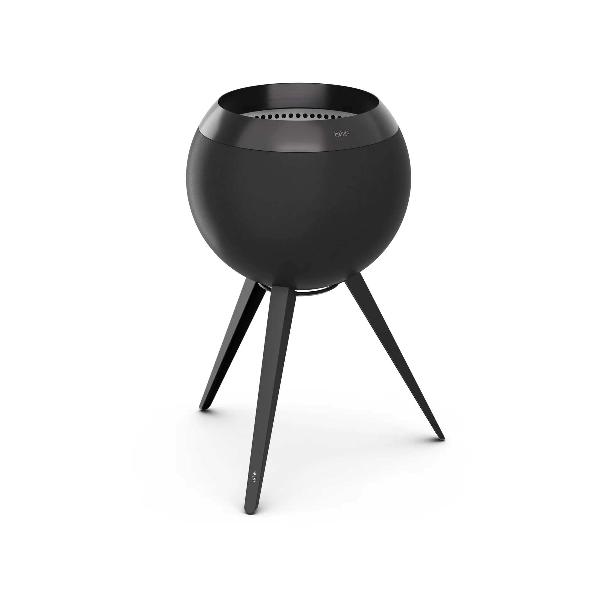 MOON 45 fireplace, All black, high frame Höfats