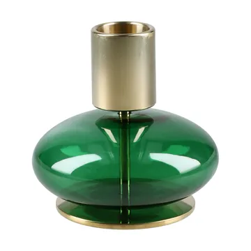 Bubble candle holder 8 cm - Green - Holmegaard