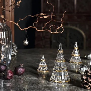 Fairytales Christmas tree large - Clear-gold - Holmegaard