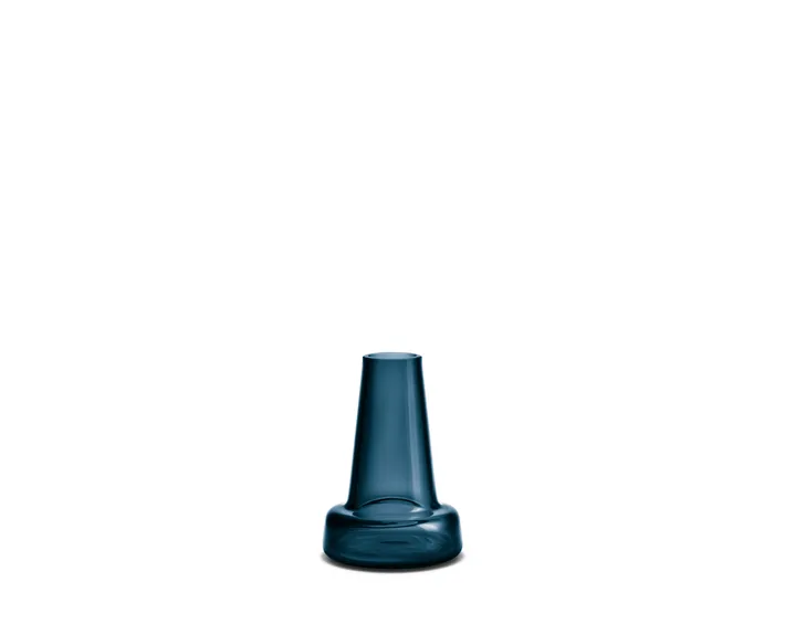 Flora vase long neck 12 cm - Dark blue - Holmegaard
