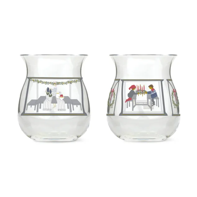 Holmegaard Christmas candle holder 2-pack - 2024 - Holmegaard