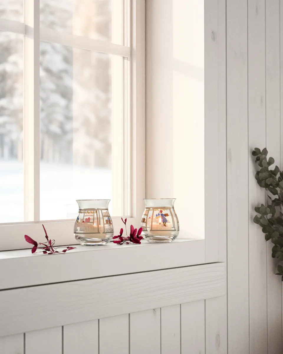 Holmegaard Christmas candle holder 2-pack, 2024 Holmegaard