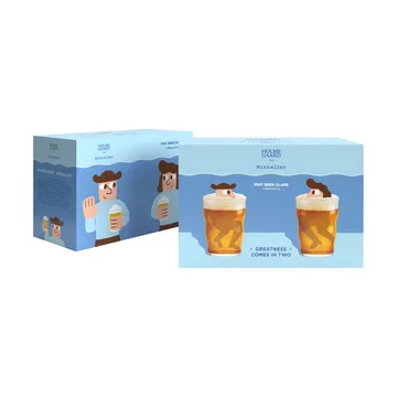 Mikkeller pint beer glass 2-pack - 40 cl - Holmegaard