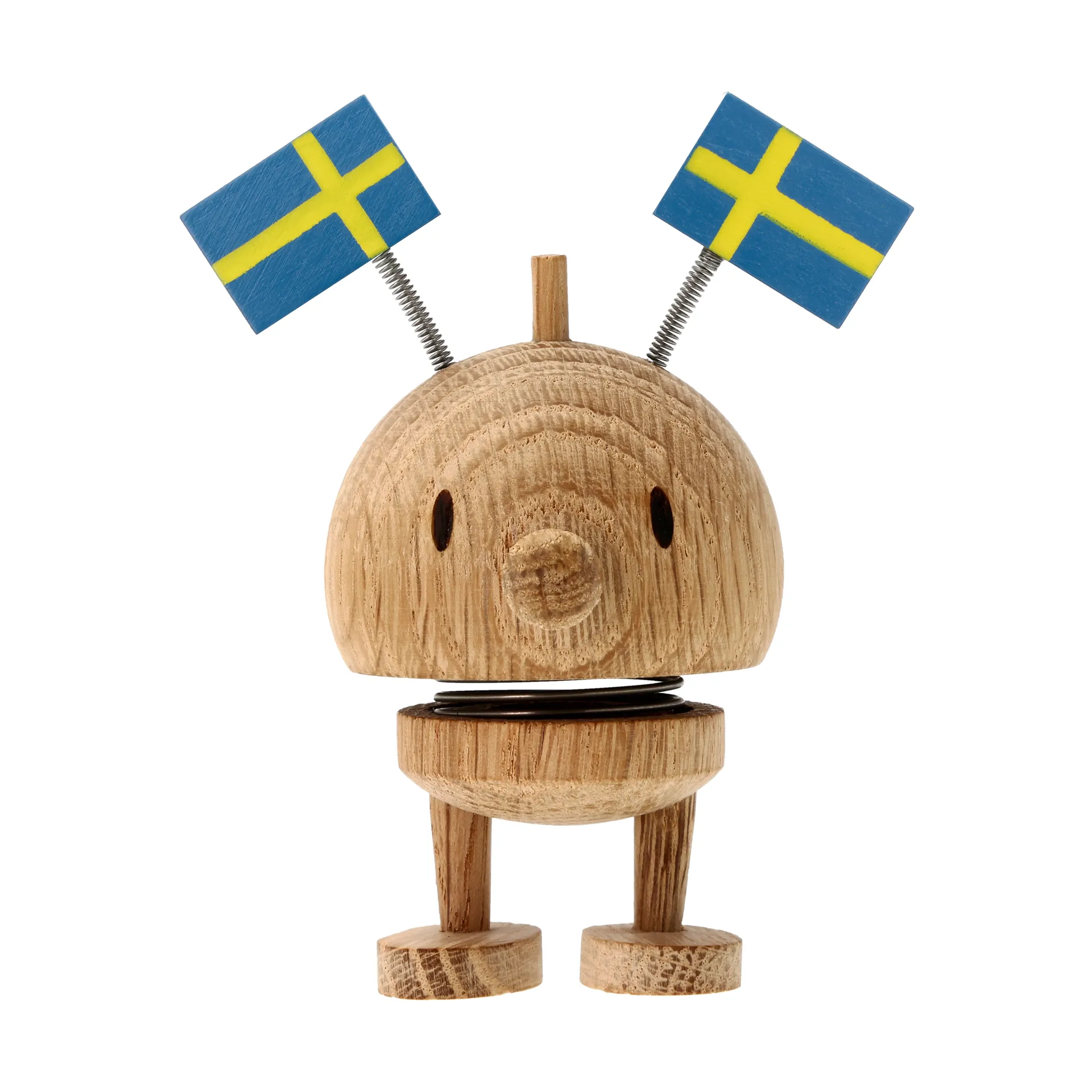 Hoptimist Celebration Bumble figurine, S, raw oak, Sweden Hoptimist