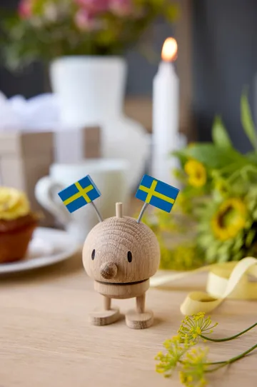 Hoptimist Celebration Bumble figurine - S, raw oak, Sweden - Hoptimist