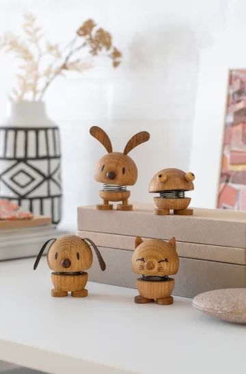 Hoptimist Dog S figure - Oak - Hoptimist