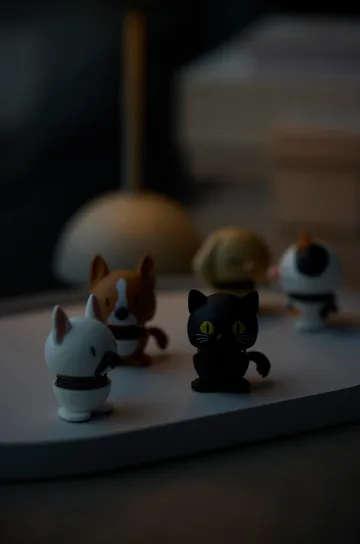 Hoptimist figure XS - Cat, black - Hoptimist