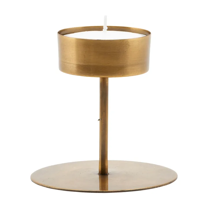 Anit candle sticks antique brass - 10 cm - House Doctor
