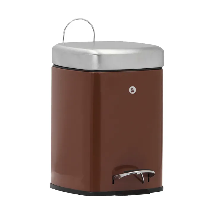 Black waste bin - Terracotta, 20.5×27.5×29.5 cm - House Doctor