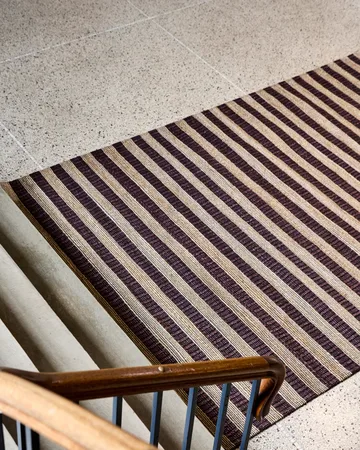 Block rug brown-natural - 200x300 cm - House Doctor