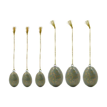 Bloom Easter egg 6 pieces - Light blue - House Doctor