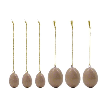 Bloom Easter egg 6 pieces - Pink - House Doctor