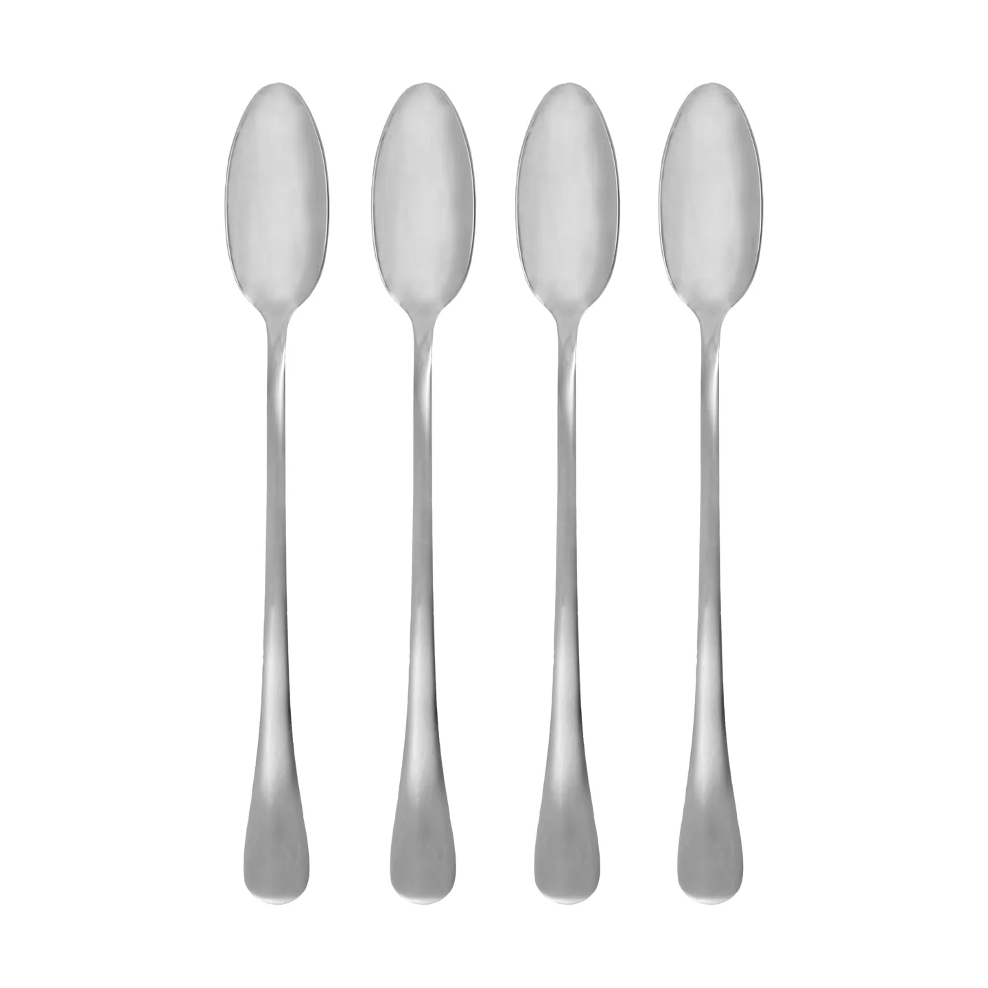 Brush long spoon 4-pack, Silver finish House Doctor