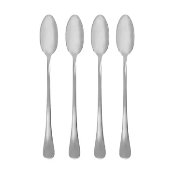 Brush long spoon 4-pack - Silver finish - House Doctor