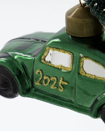 Car Christmas ornament - Green-gold - House Doctor