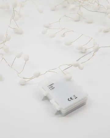 Cher light string 250 cm - White-silver - House Doctor