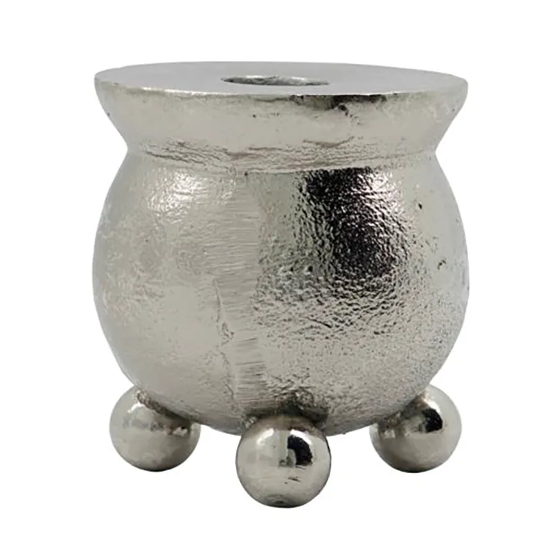 Classic candle stick Ø7 cm, Antique silver House Doctor