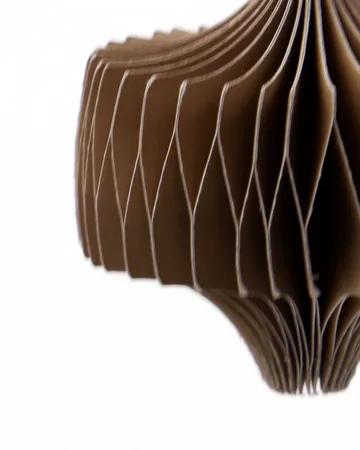 Comb Christmas hanging ornaments, set of 6 - Light brown - House Doctor
